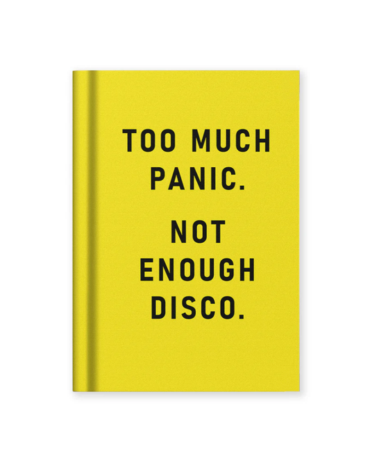 Too Much Panic Not Enough Disco A7 Fabric Notebook
