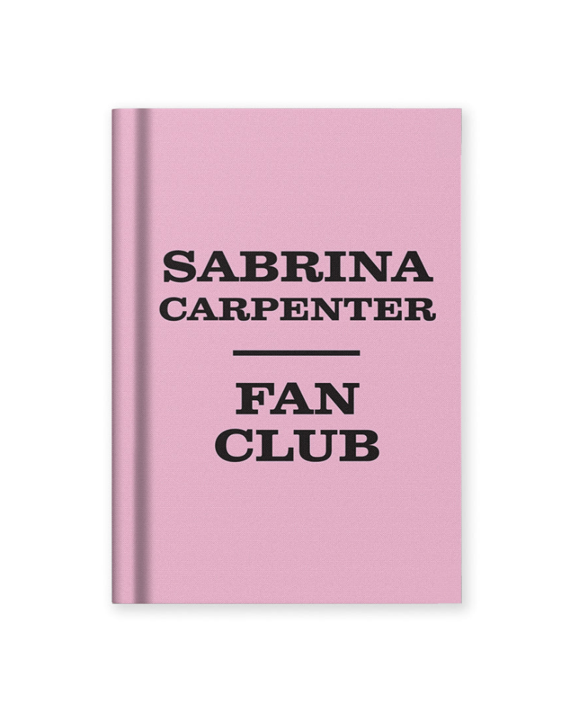 Sabrina Carpenter Fan Club A7 Fabric Notebook