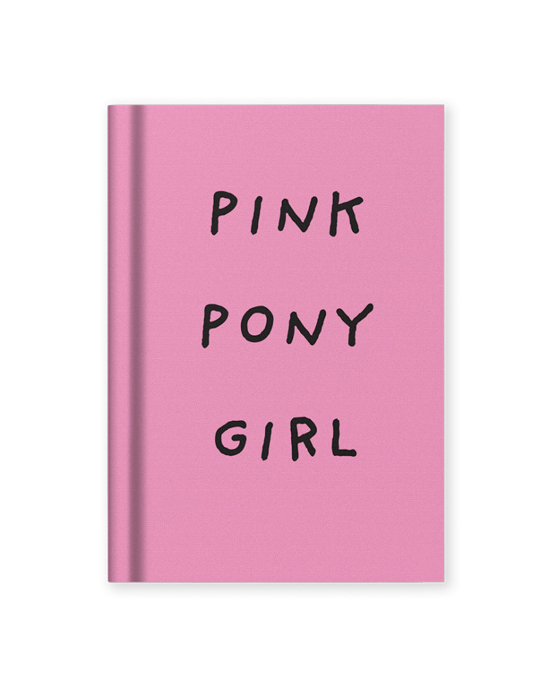Pink Pony Girl A7 Fabric Notebook