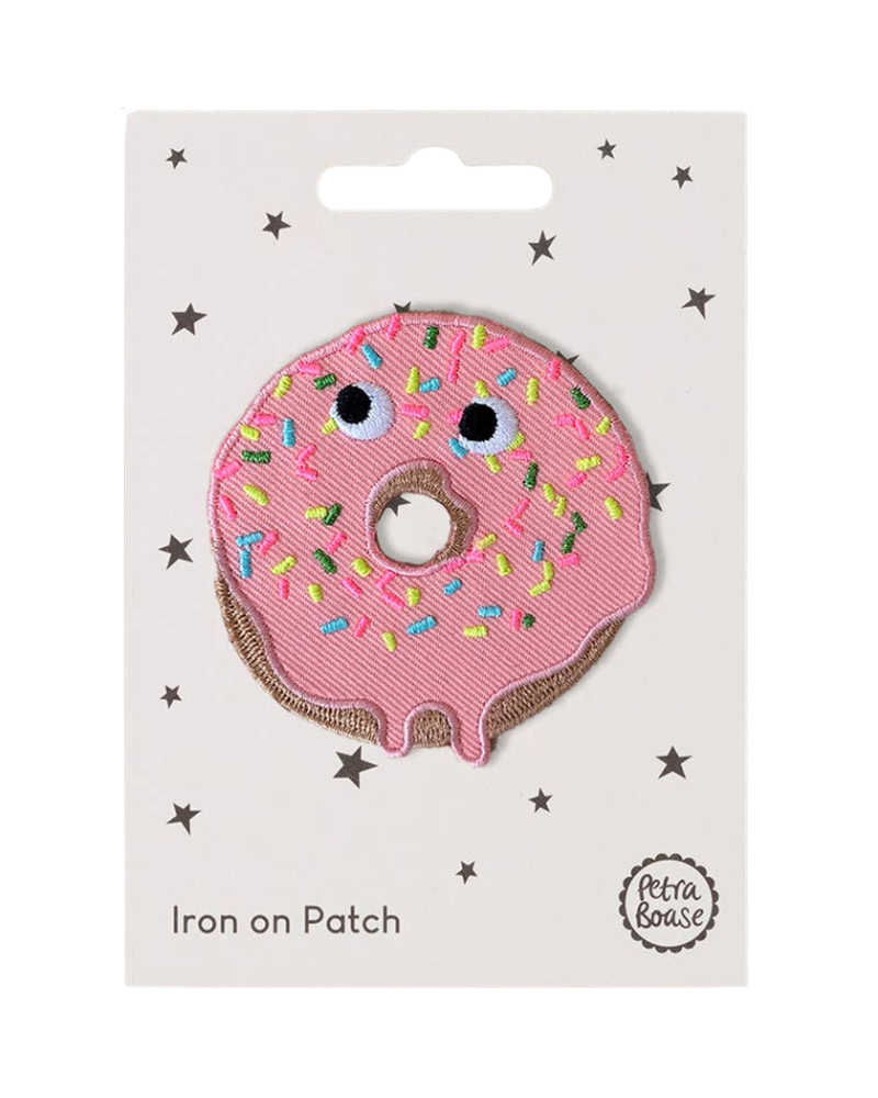 Doughnut Iron-On Embroidered Patch