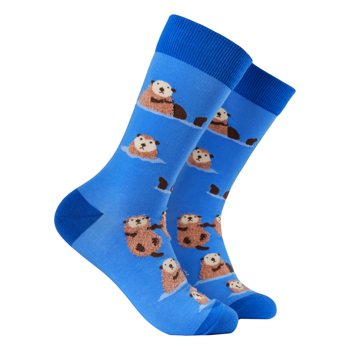 Fluffy Otter Crew Socks