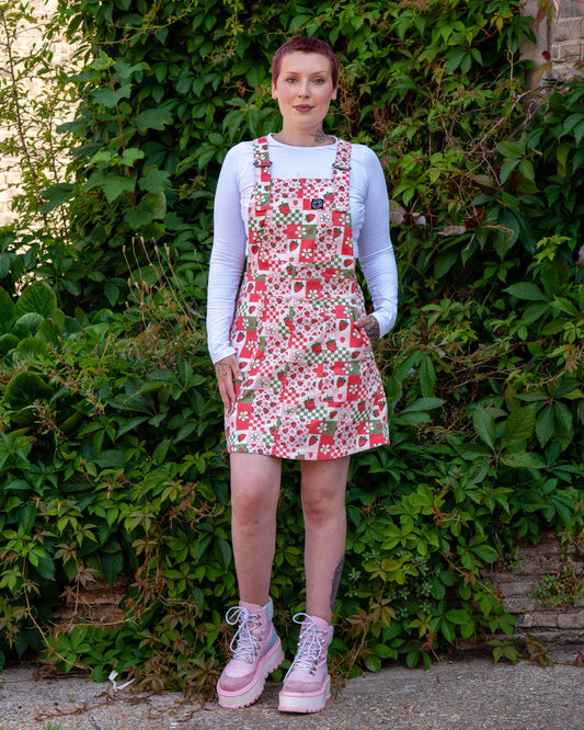Strawberry Picnic Stretch Pinafore Rebel Romance