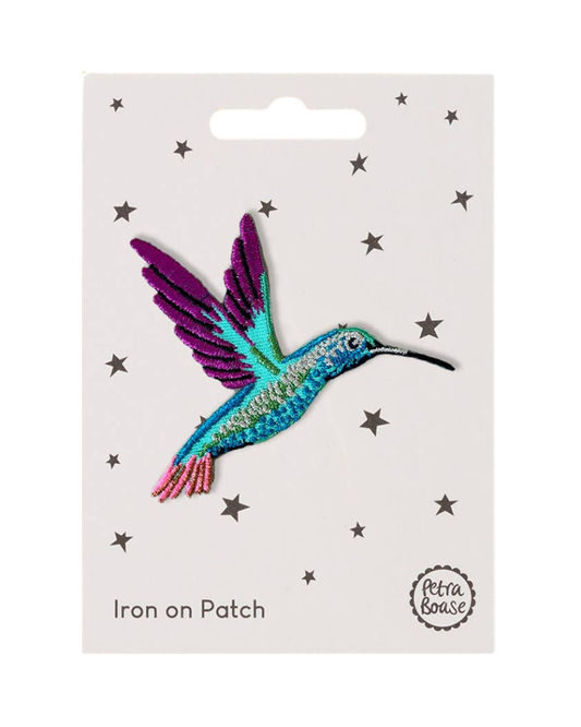 Hummingbird Iron-On Embroidered Patch