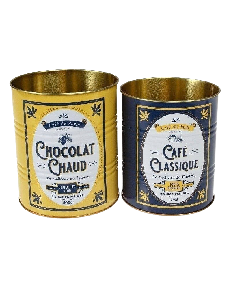 Café De Paris Storage Tins Set of 2