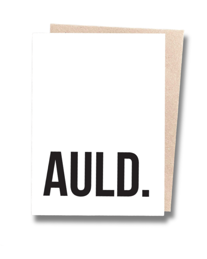 Auld. Scottish Greeting Card