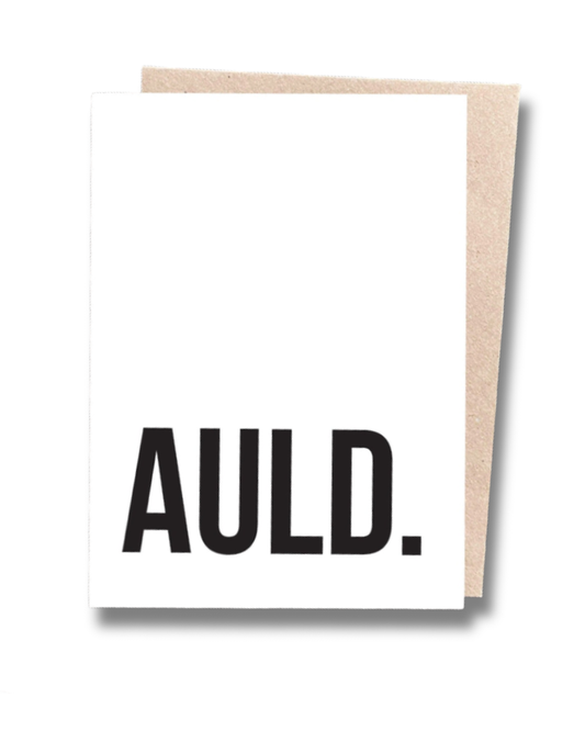 Auld. Scottish Greeting Card
