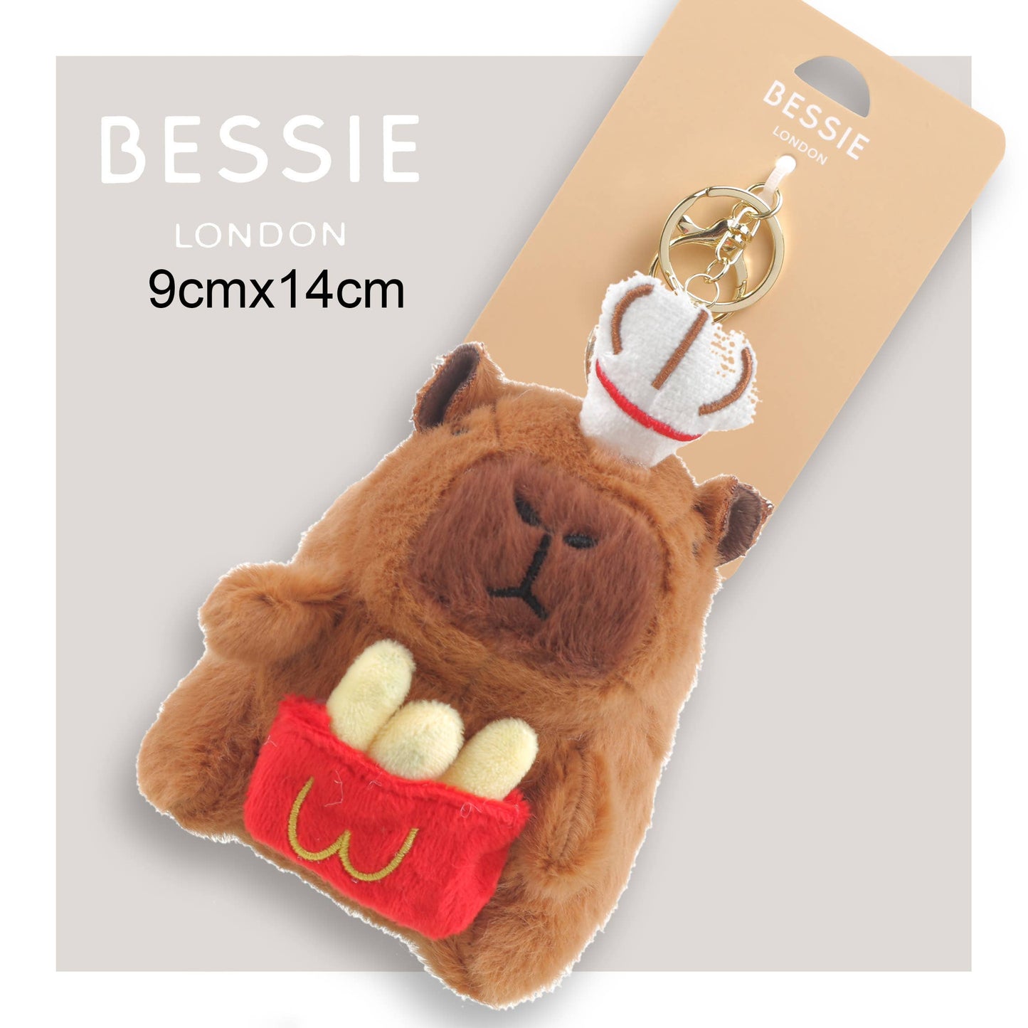 Plush Capybara Chips Bag Charm