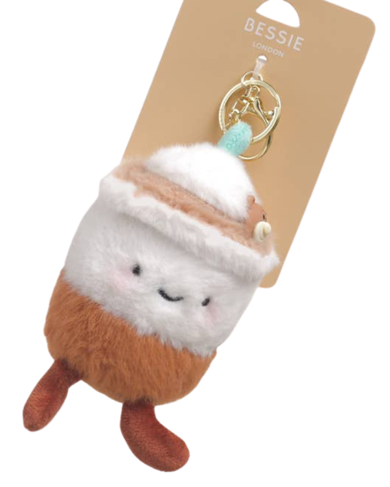 Plush Iced Coffee Bag Charm
