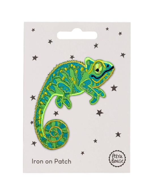 Chameleon Iron-On Embroidered Patch