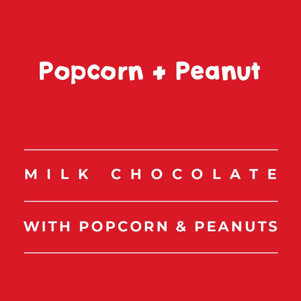 Great Taste Award Popcorn & Peanut Milk Chocolate Bar | 80g