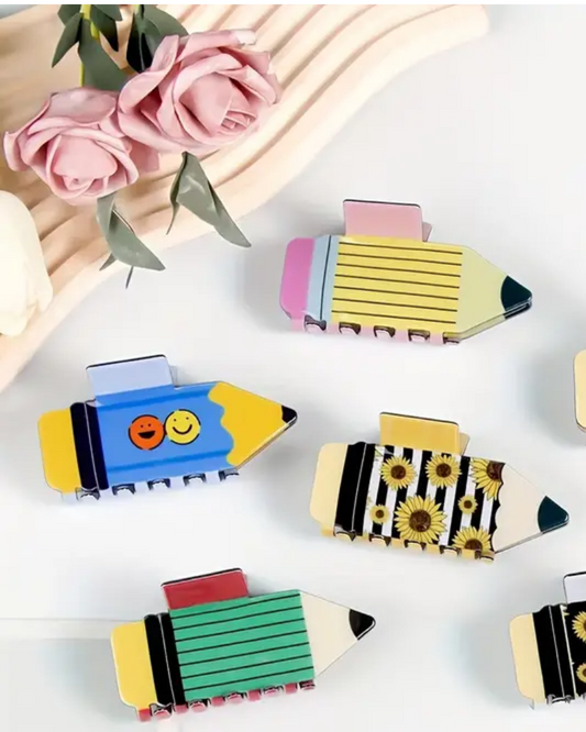 Pencil Shaped Acrylic Hair Claw