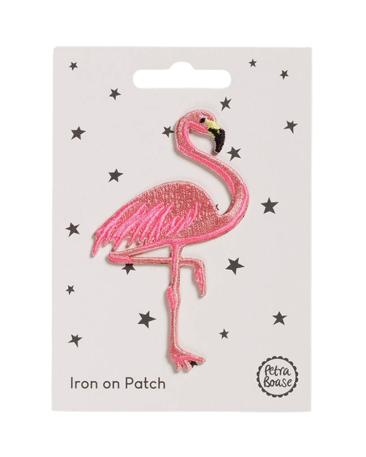 Flamingo Iron-On Embroidered Patch