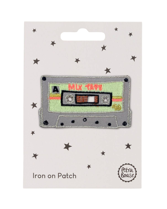 Mix Tape | Retro Cassette Iron On Embroidered Patch