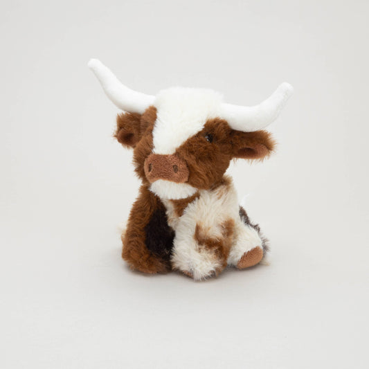 Mini Texas Longhorn Cow Plush Toy