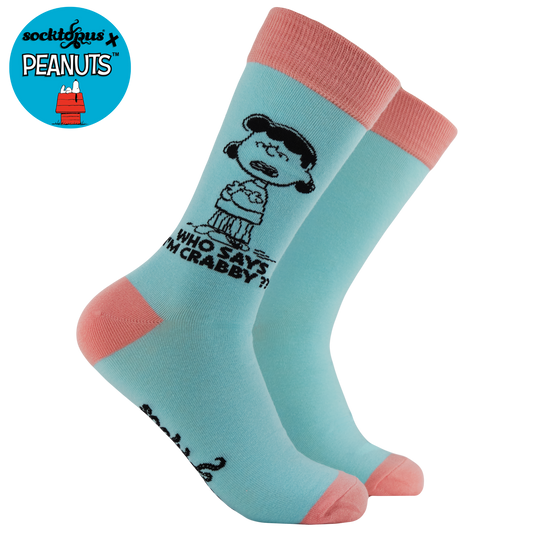 Who Says I'm Crabby Peanuts Crew Socks