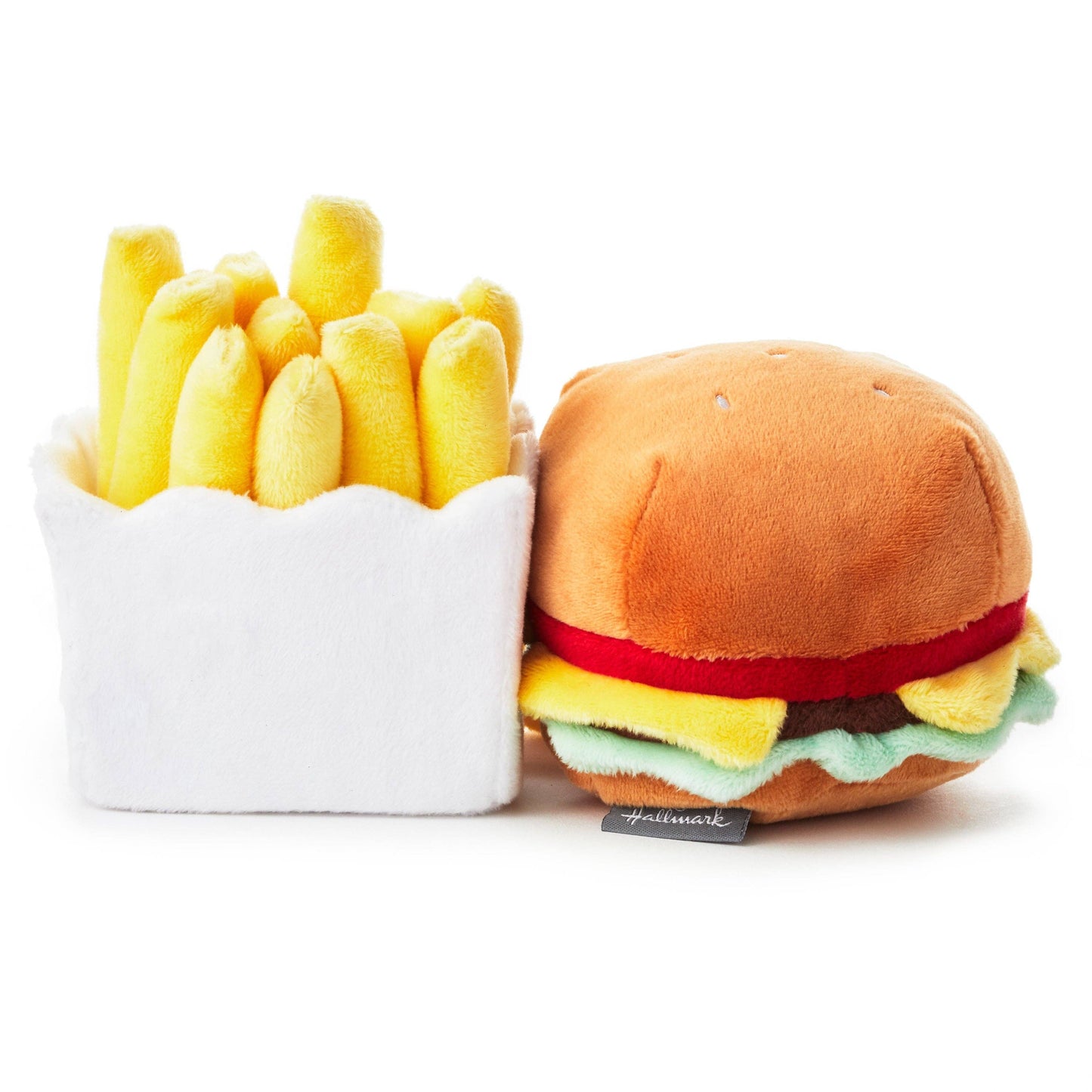 Burger & Fries Magnetic Soft Toy Pair