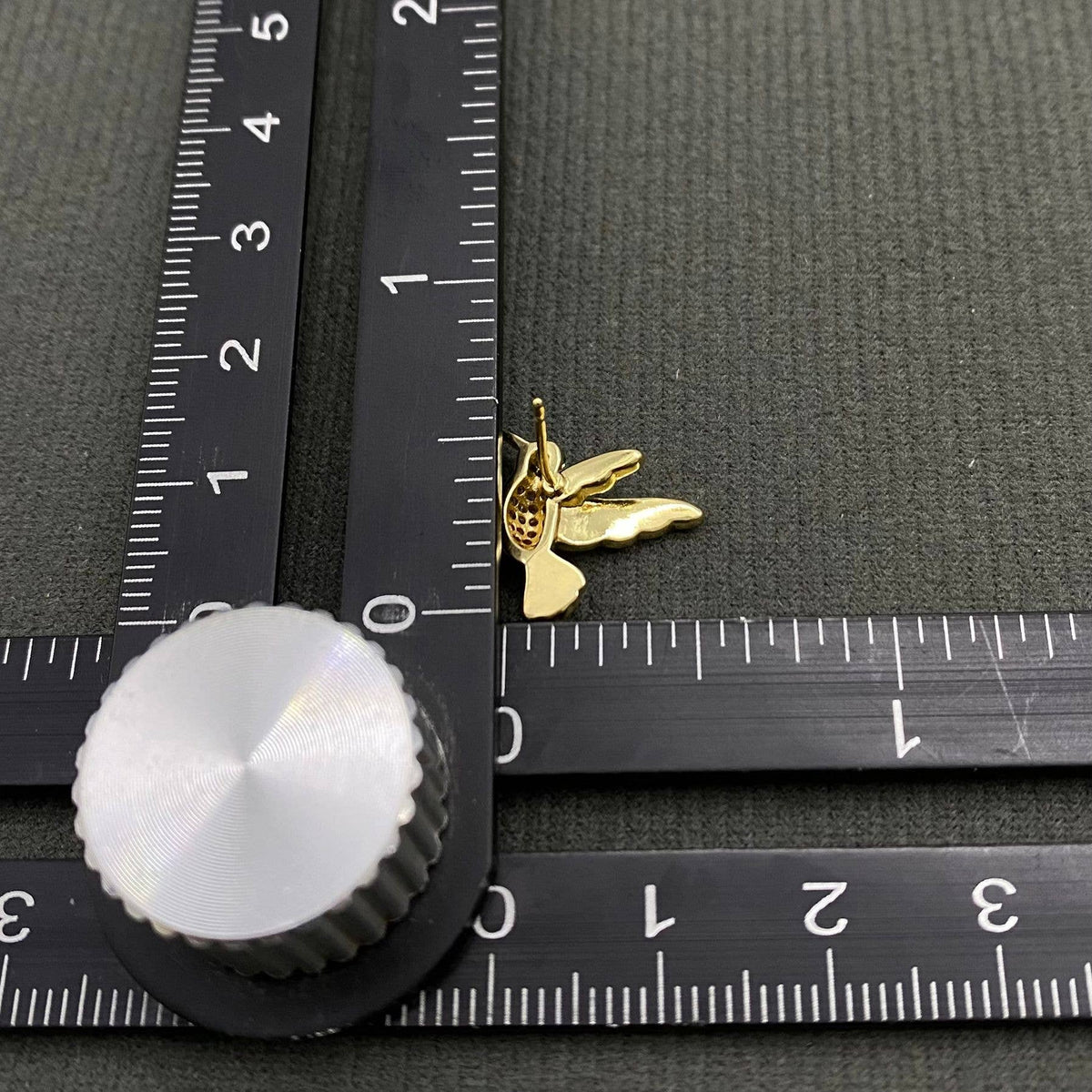 Rhinestone Enamel Hummingbird Studs