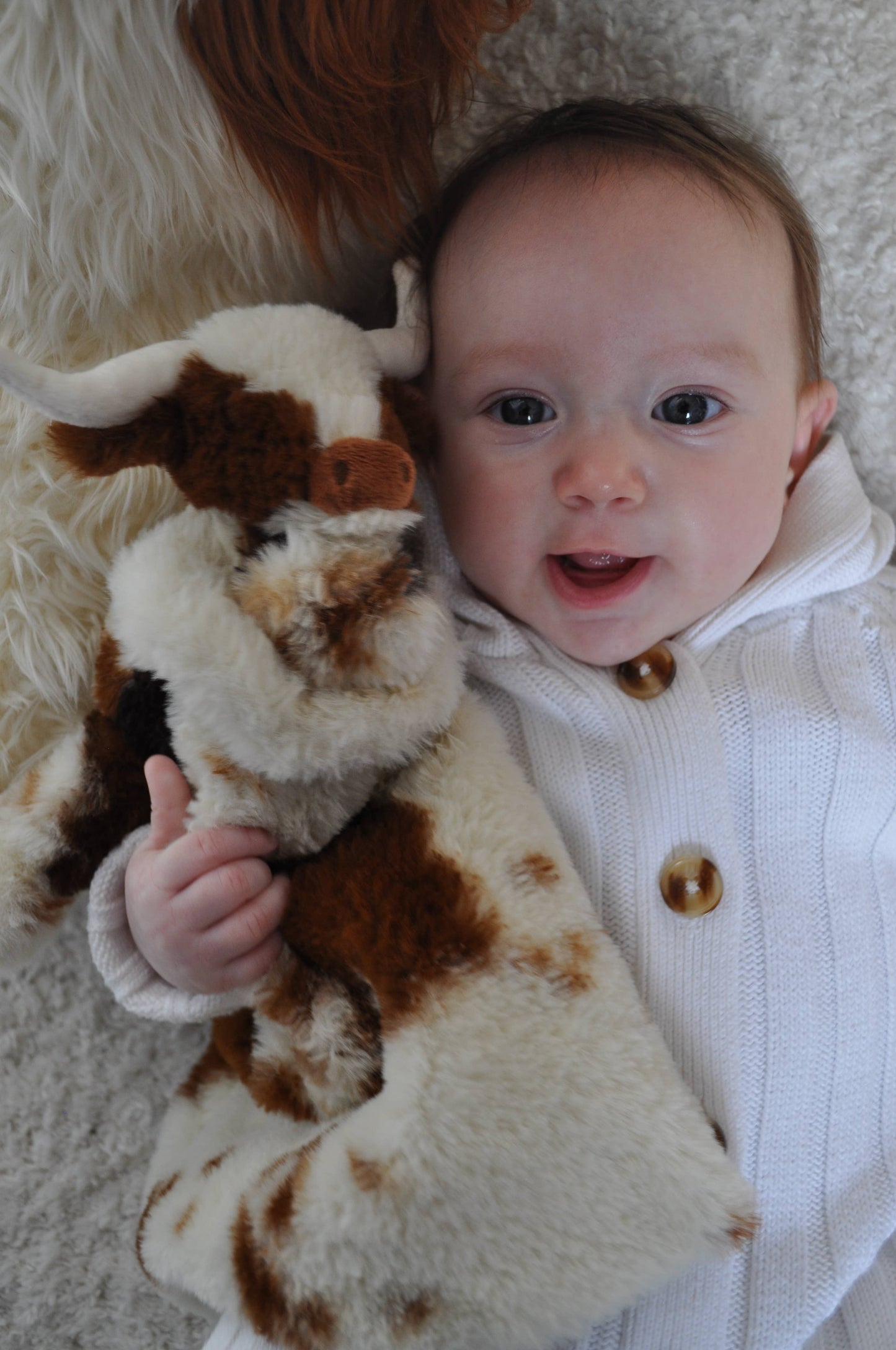 Texas Longhorn Highland Cow Soft Toy Soother Comforter