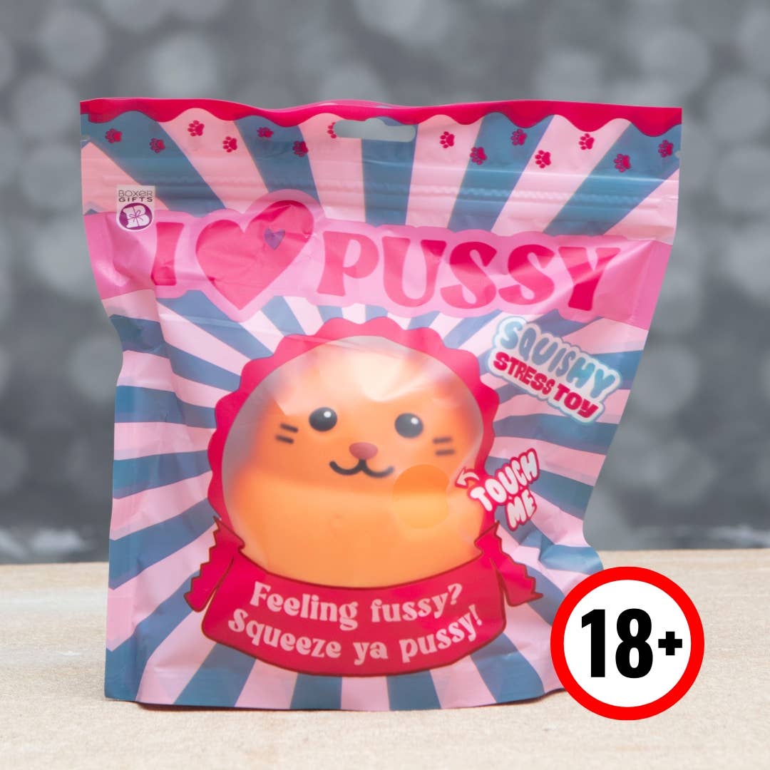Squishy I Love Pussy Cat Stress Toy