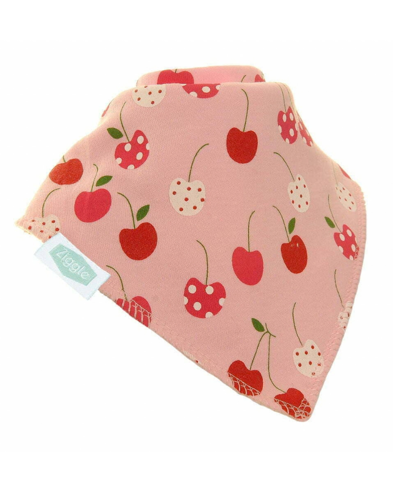 Cherries Print Baby Bib