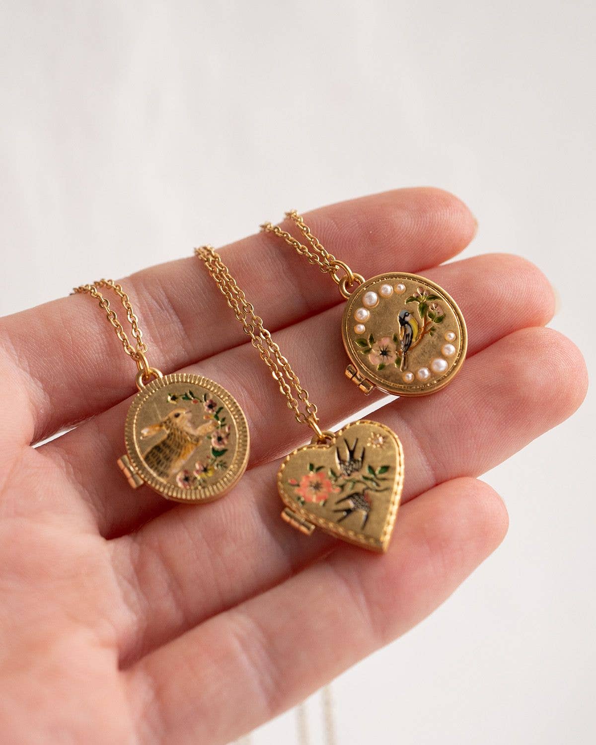 Running Bunny Locket Necklace