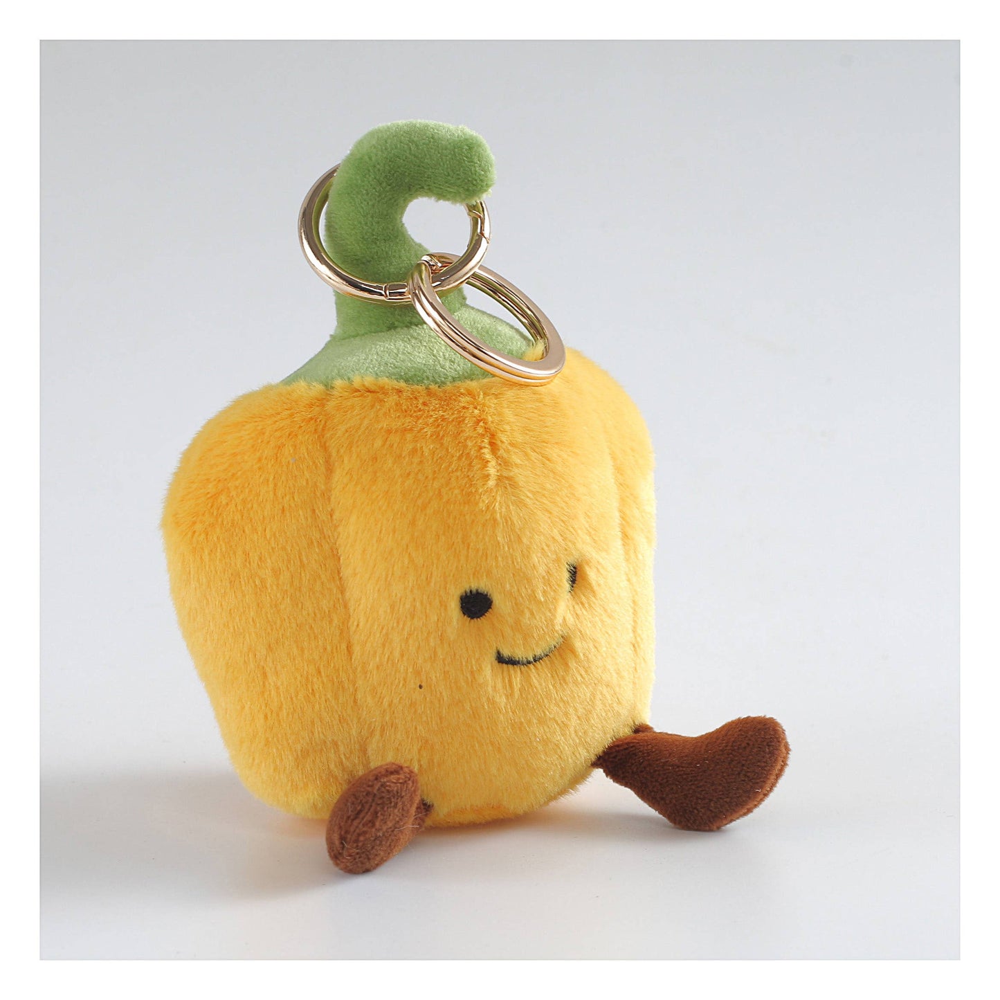 Plush Pepper Bag Charm in Yellow