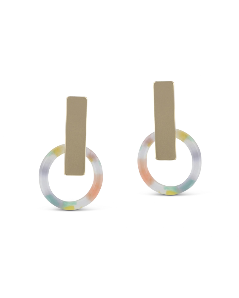 Eva Gold and Resin Earrings