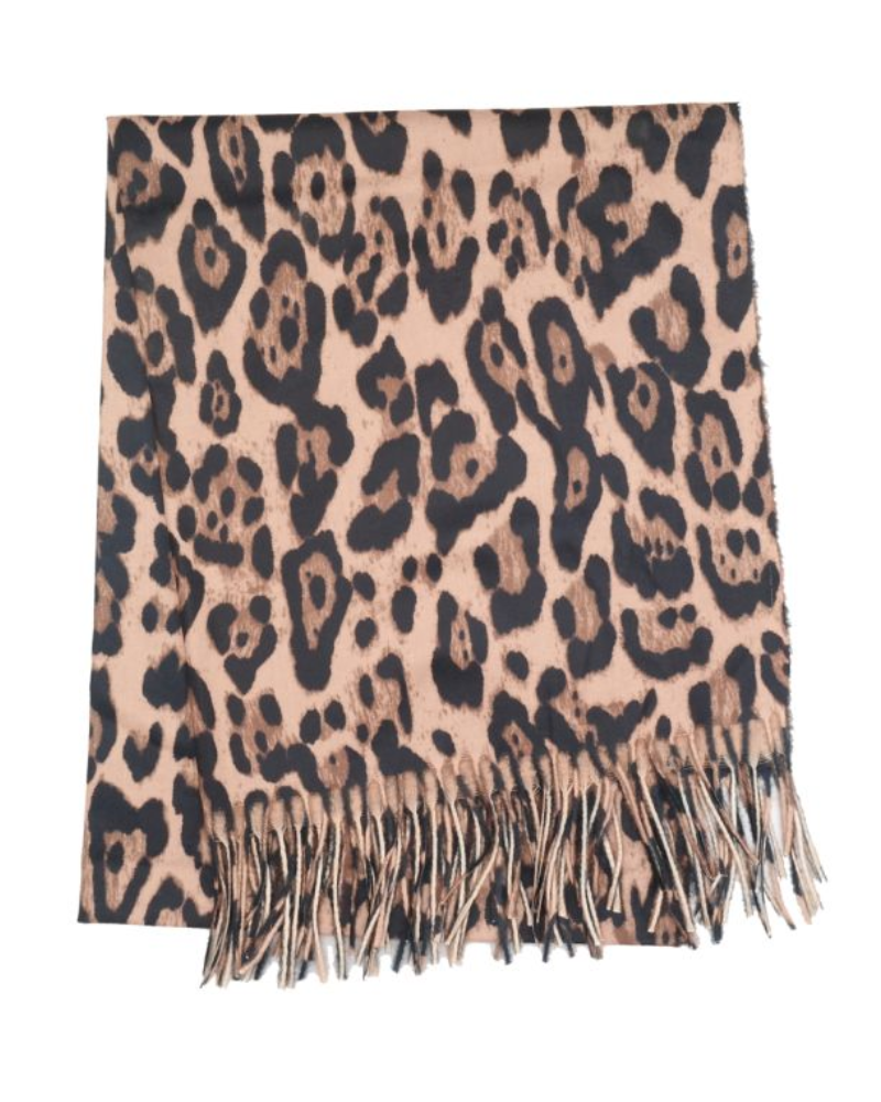 Leopard Print Shawl Scarf