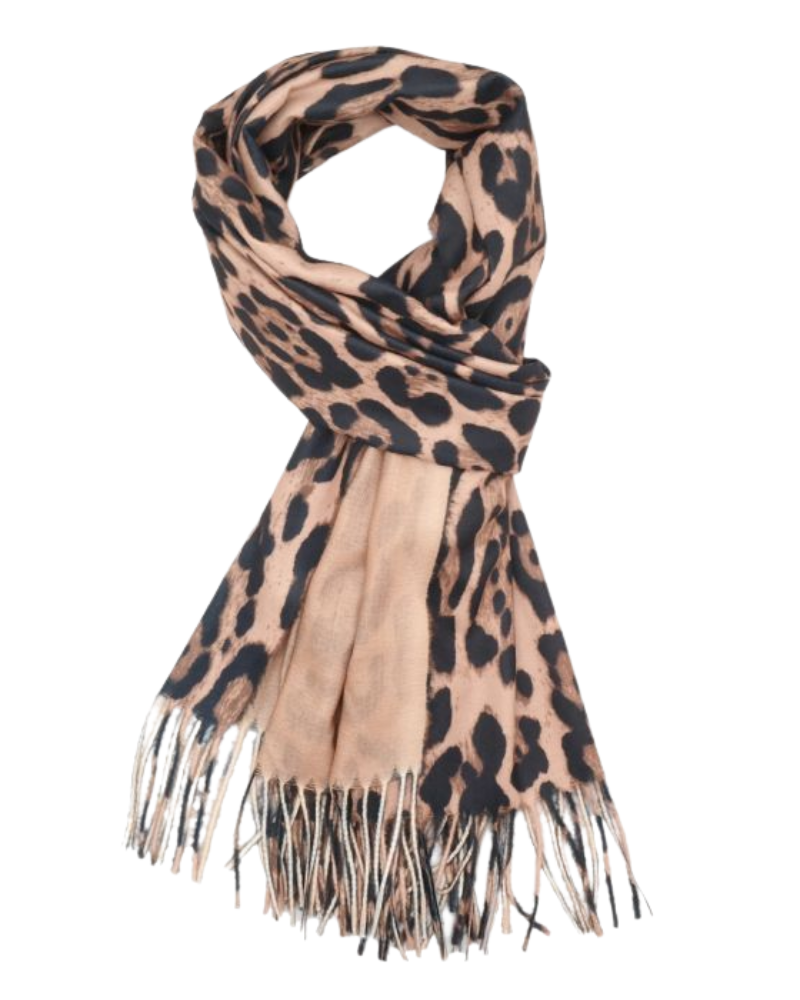 Leopard Print Shawl Scarf