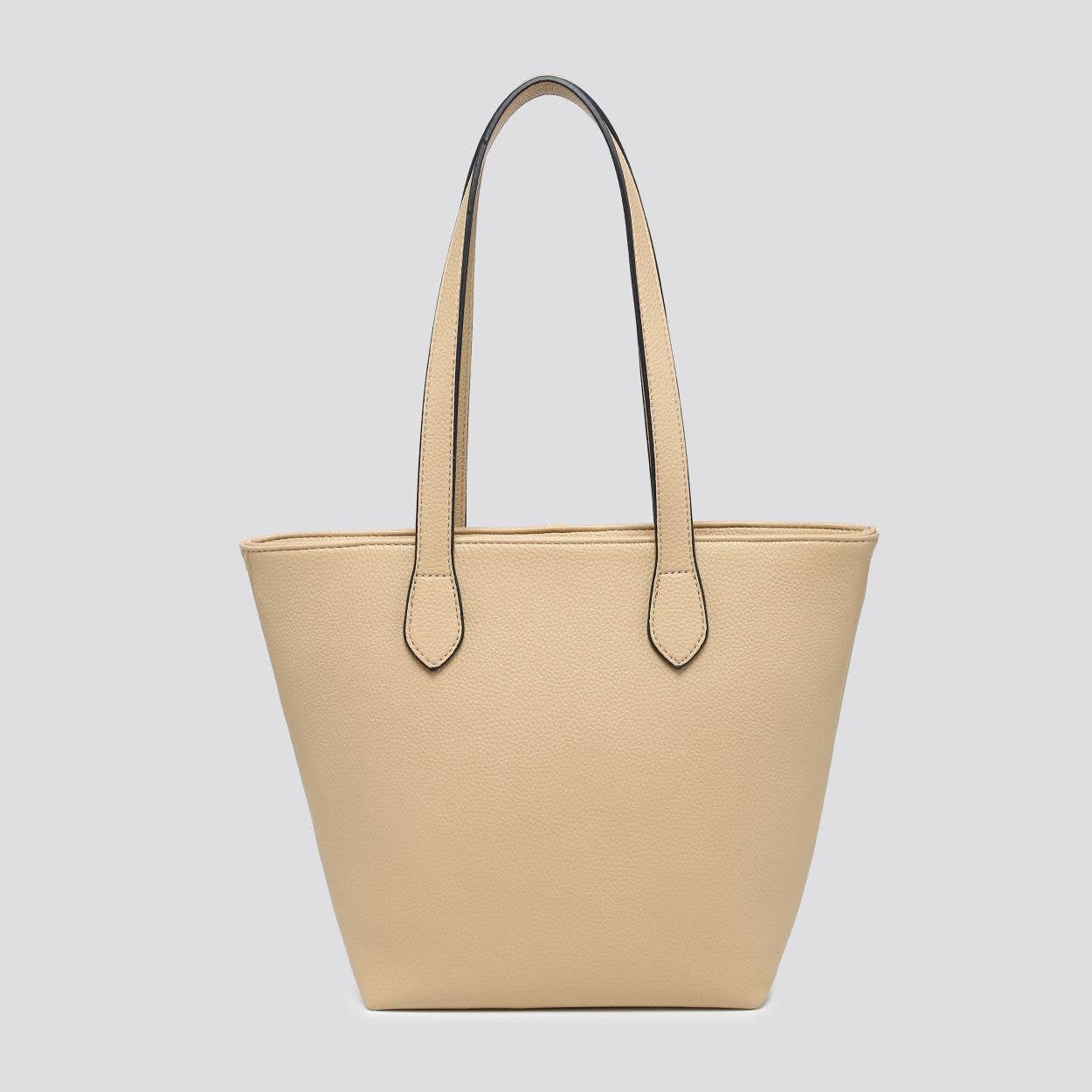 Premium Grade Faux Leather Shopper Bag Tote Bag in Orange