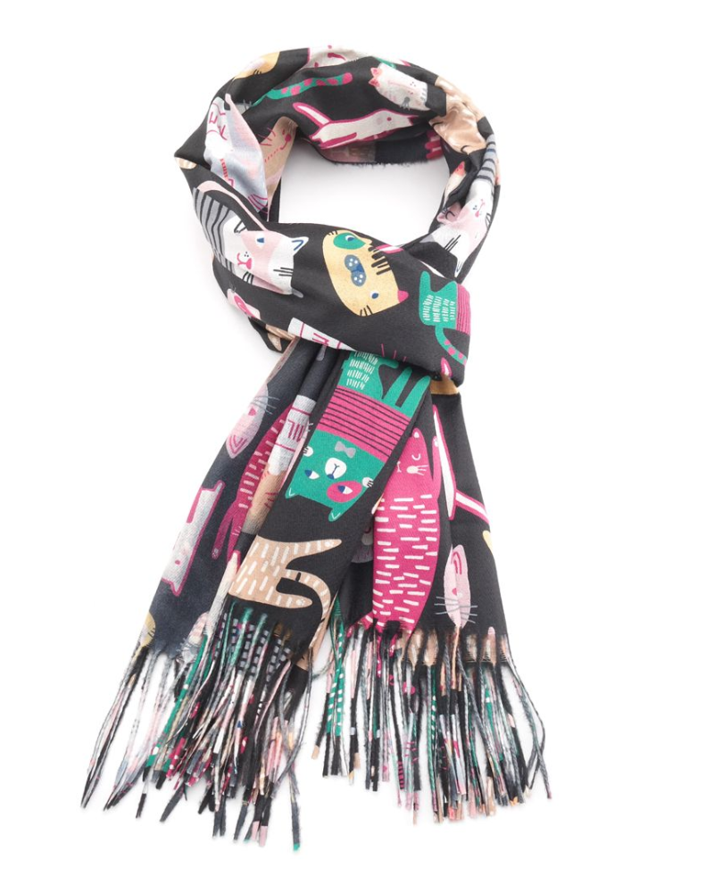 Multi Cats Scarf Assorted