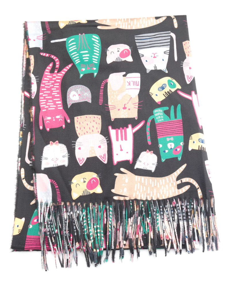 Multi Cats Scarf Assorted