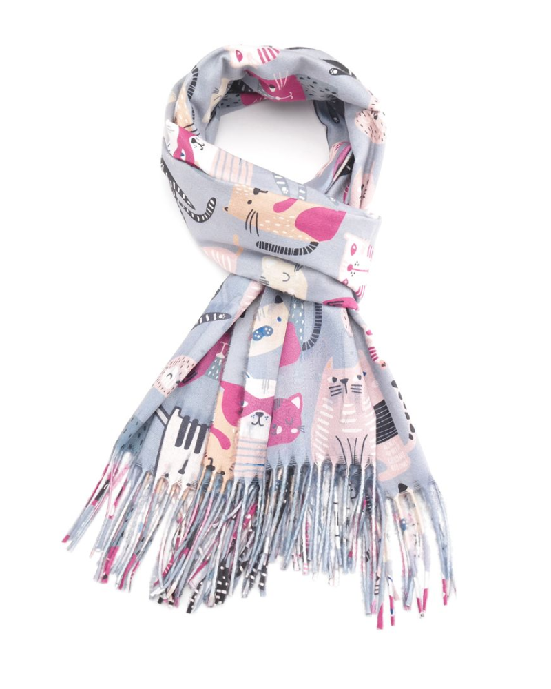 Multi Cats Scarf Assorted