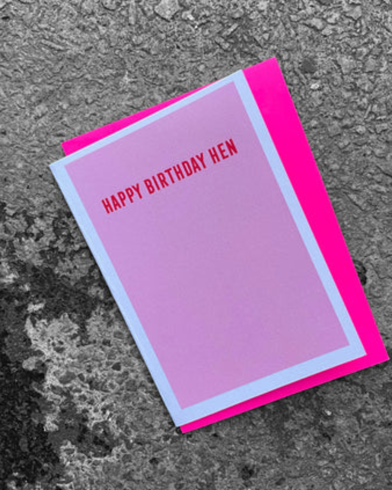 Happy Birthday Hen Greeting Card