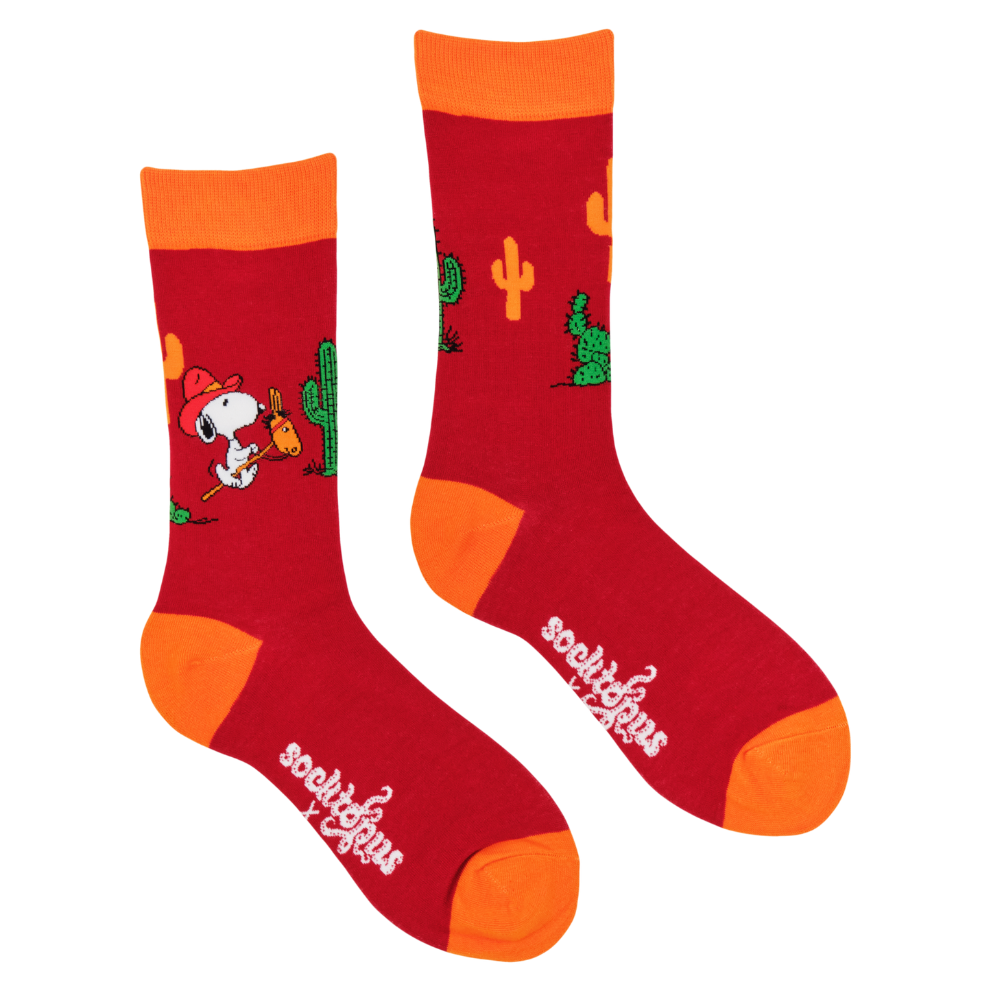 Snoopy Howdy Cowboy Crew Socks