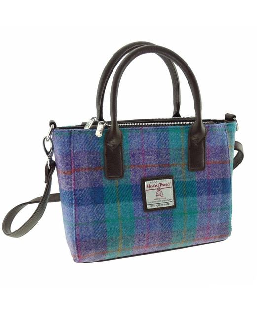 Harris Tweed 'Brora' Small Tote in Blue