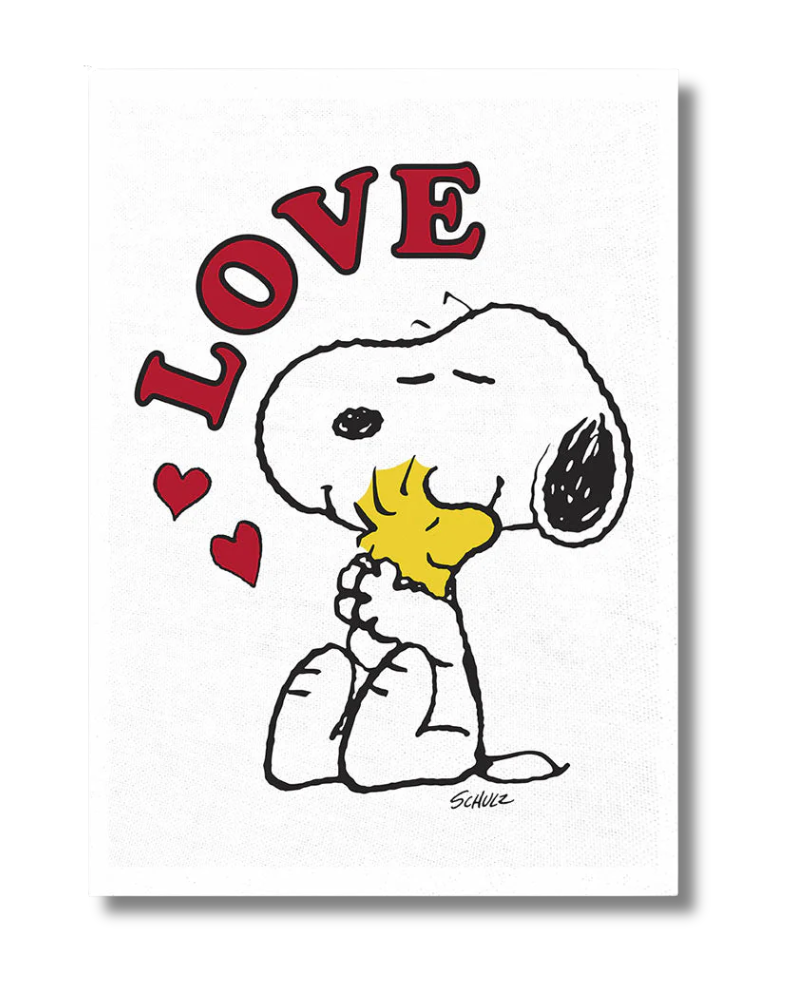 Peanuts Snoopy Love Tea Towel