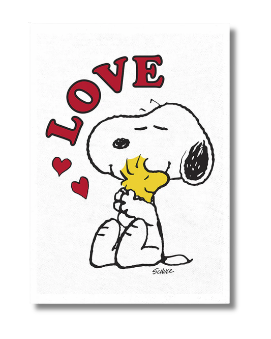 Peanuts Snoopy Love Tea Towel