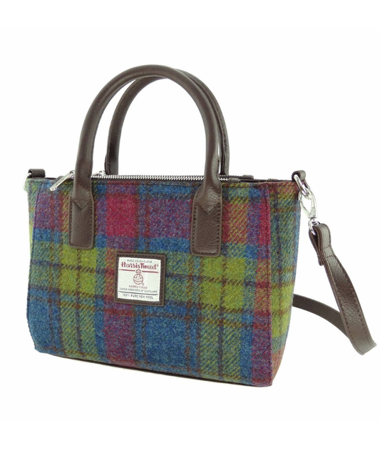 Harris Tweed 'Brora' Small Tote in Purple