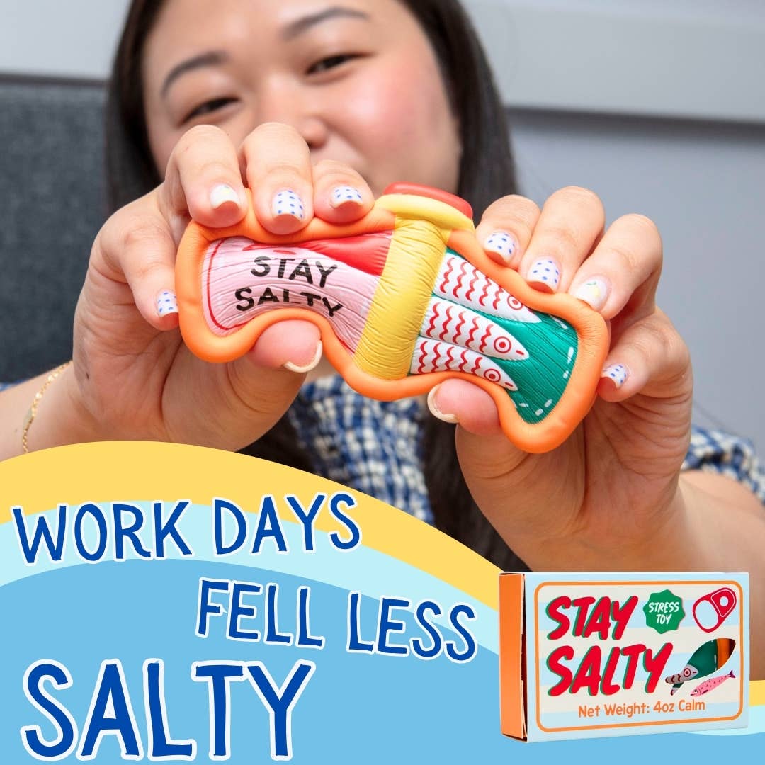 Squishy Stay Salty Sardine Stress Toy