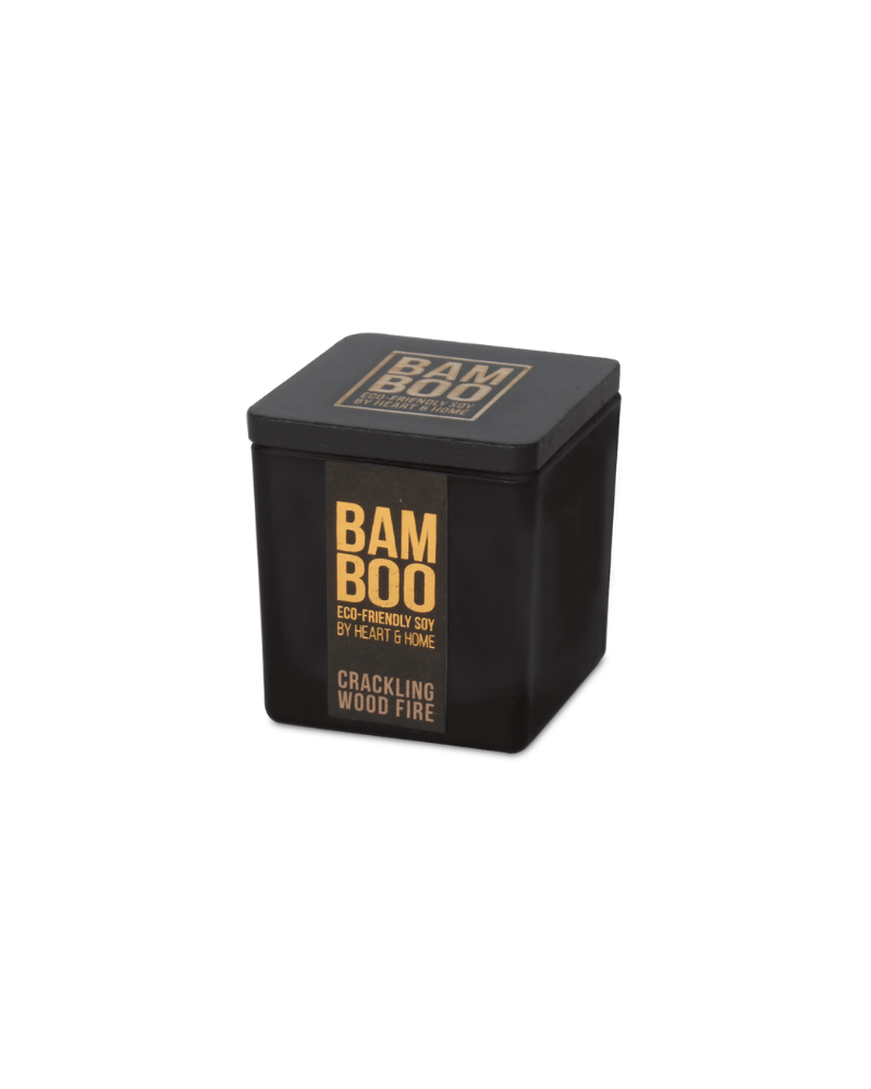 Crackling Wood Fire Bamboo Candle