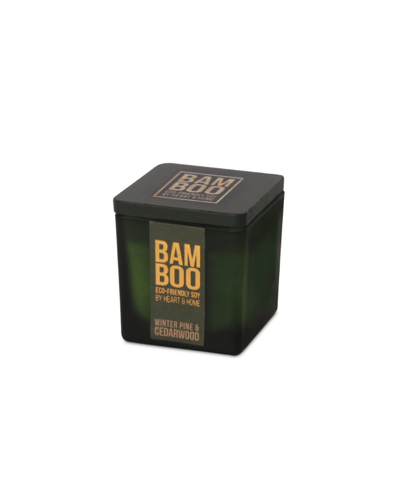 Winter Pine Bamboo Candle Large