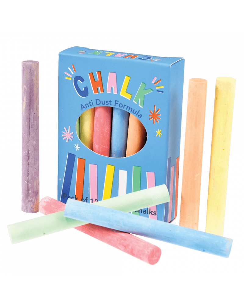 Box of Chalk Sticks Set of 12