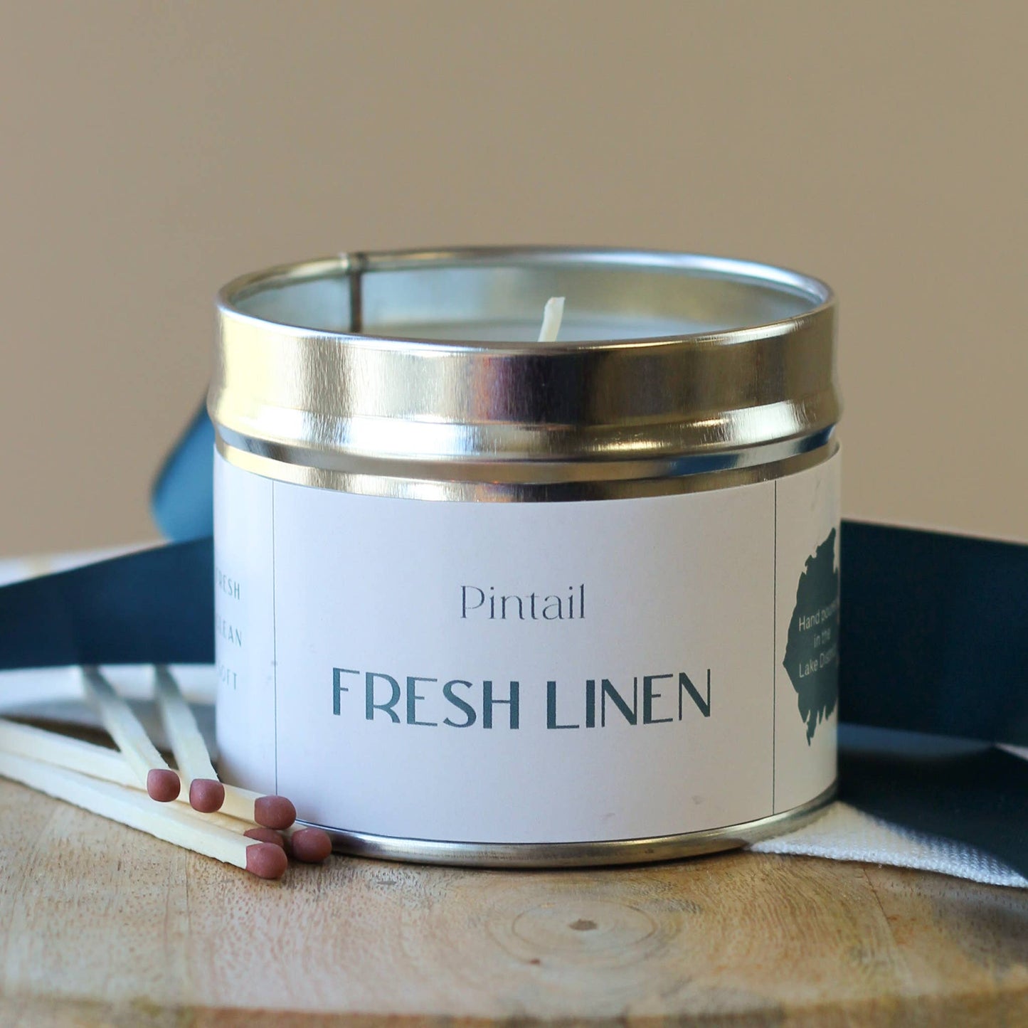 Fresh Linen Classic Tin Candle