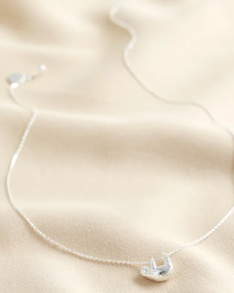 Silver Sloth Necklace
