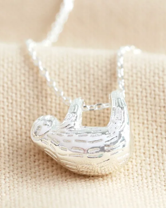 Silver Sloth Necklace