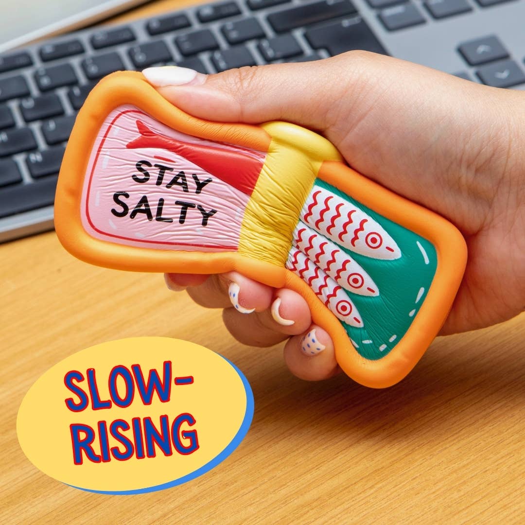 Squishy Stay Salty Sardine Stress Toy