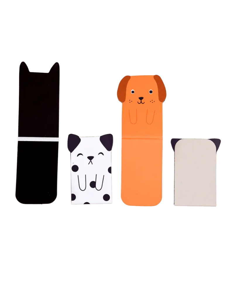 Dog Magnetic Bookmarks Set of 4