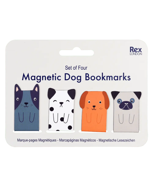 Dog Magnetic Bookmarks Set of 4