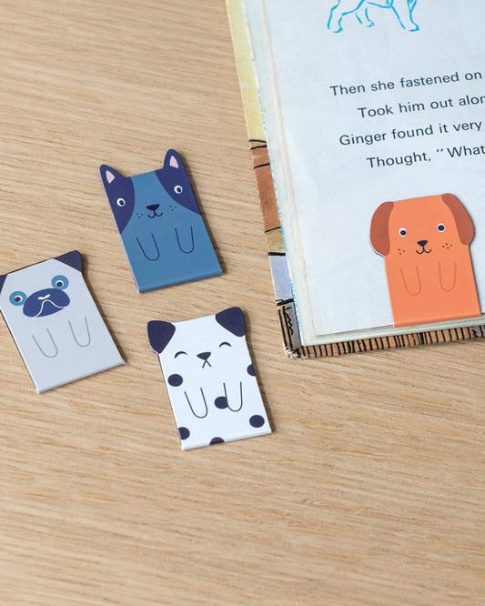 Dog Magnetic Bookmarks Set of 4